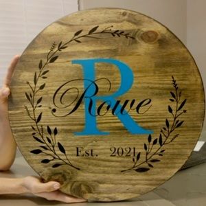 Custom lazy Susan boards, can customize with different color wood and letters